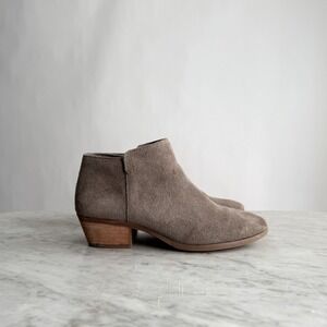 Bass gray brown suede‎ leather ankle boots size 6.5